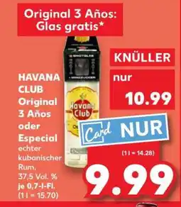 Kaufland HAVANA CLUB Original 3 Años oder Especial Angebot