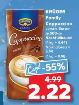 Kaufland KRÜGER Family-Cappuccino Angebot