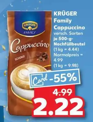 Kaufland KRÜGER Family-Cappuccino Angebot