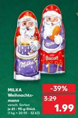 Kaufland MILKA Weihnachtsmann Angebot