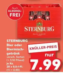 Kaufland STERNBURG Bier oder Biermischgetränk Angebot