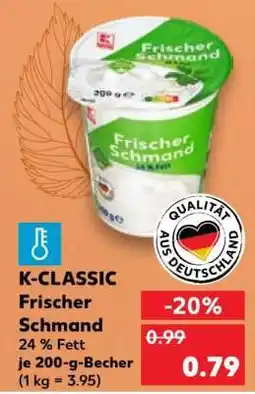 Kaufland K-CLASSIC Frischer Schmand Angebot