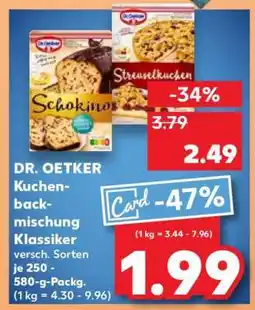 Kaufland DR. OETKER Kuchenbackmischung Klassiker Angebot