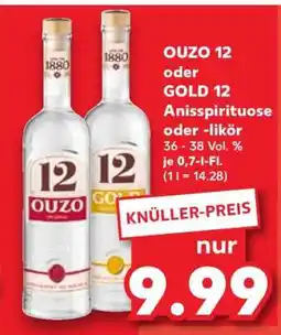 Kaufland OUZO 12 oder GOLD 12 Angebot