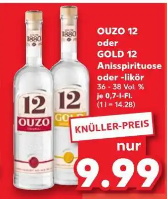 Kaufland OUZO 12 oder GOLD 12 Angebot
