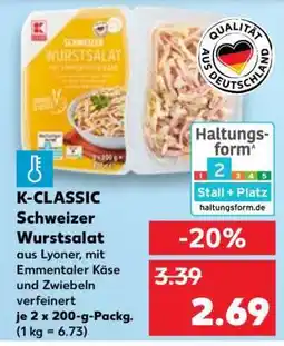 Kaufland K-CLASSIC Schweizer Wurstsalat Angebot
