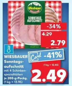 Kaufland WIESBAUER Sonntagsaufschnitt Angebot