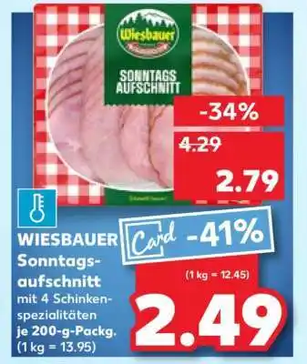 Kaufland WIESBAUER Sonntagsaufschnitt Angebot
