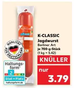 Kaufland K-CLASSIC Jagdwurst Berliner Art Angebot