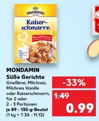 Kaufland MONDAMIN Süße Gerichte Angebot