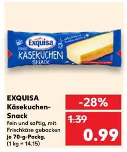 Kaufland EXQUISA Käsekuchen-Snack Angebot