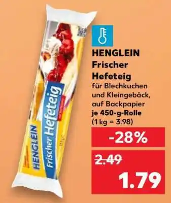 Kaufland HENGLEIN Frischer Hefeteig Angebot