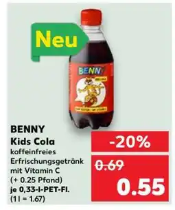 Kaufland BENNY Kids Cola Angebot