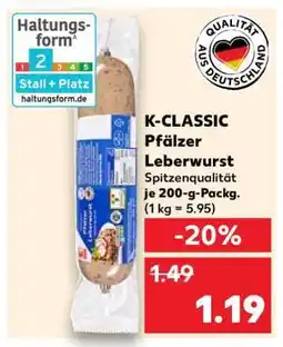 Kaufland K-CLASSIC Pfälzer Leberwurst Angebot
