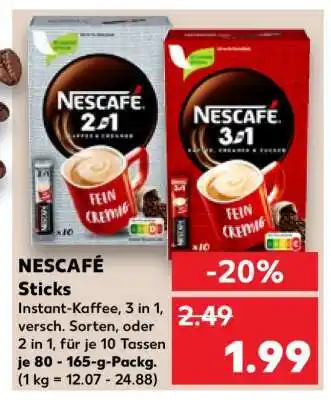 Kaufland Nescafé Sticks Angebot