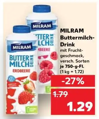 Kaufland Milram Buttermilch Drink Angebot