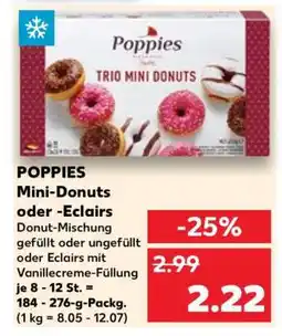 Kaufland POPPIES Mini-Donuts oder -Eclairs Angebot