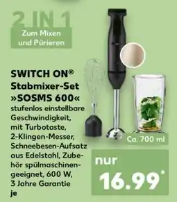 Kaufland SWITCH ON Stabmixer Set SOSMS 600 Angebot