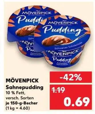 Kaufland MÖVENPICK Sahnepudding Angebot
