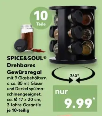 Kaufland SPICE&SOUL Drehbares Gewürzregal Angebot