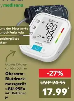 Kaufland Oberarm-Blutdruckmessgerät BU-95E Angebot