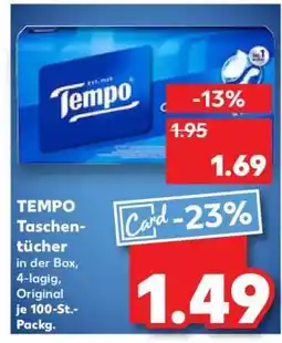 Kaufland Tempo Taschentücher Angebot