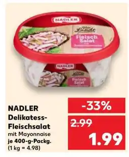 Kaufland NADLER Delikatess- Fleischsalat Angebot