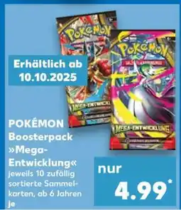 Kaufland POKÉMON Boosterpack Mega-Entwicklung Angebot