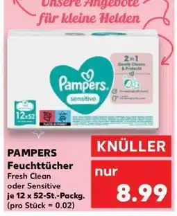 Kaufland PAMPERS Feuchttücher Fresh Clean oder Sensitive Angebot