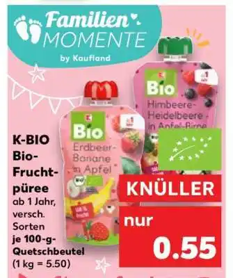 Kaufland K-BIO Bio-Fruchtpüree Angebot