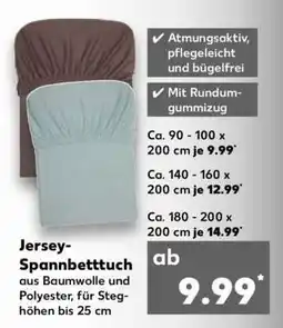 Kaufland Jersey Spannbetttuch Angebot