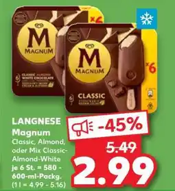 Kaufland Langnese Magnum Angebot