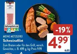 Aldi Süd MEINE METZGEREI Schweinefilet Angebot