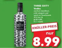 Kaufland Three Sixty Vodka Angebot