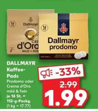 Kaufland DALLMAYR Kaffee-Pads Angebot