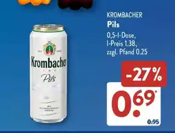Aldi Süd Krombacher Pils Angebot