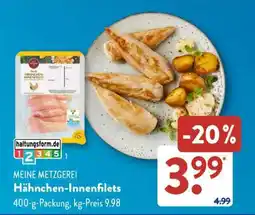 Aldi Süd MEINE METZGEREI Hähnchen-Innenfilets Angebot