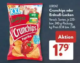 Aldi Süd Lorenz Crunchips oder Erdnuß-Locken Angebot