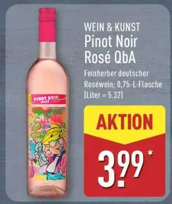 Aldi Nord WEIN & KUNST Pinot Noir Rosé QbA Angebot