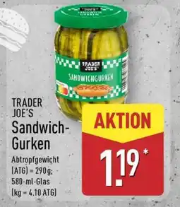 Aldi Nord TRADER JOE’S Sandwich-Gurken Angebot