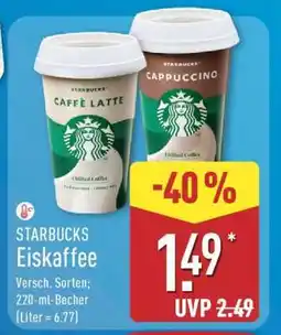 Aldi Nord STARBUCKS Eiskaffee Angebot