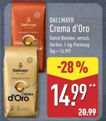 Aldi Nord Dallmayr Crema d’Oro Angebot