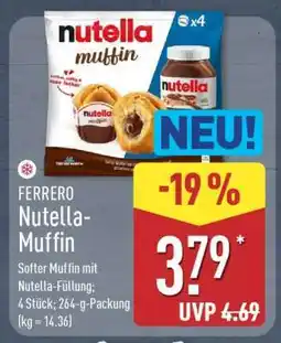 Aldi Nord FERRERO Nutella-Muffin Angebot