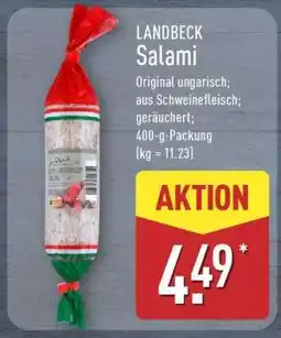 Aldi Nord LANDBECK Salami Angebot