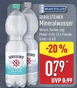 Aldi Nord Gerolsteiner Mineralwasser Angebot