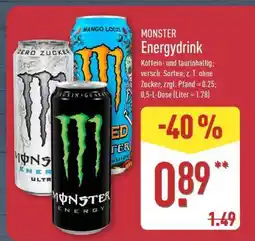 Aldi Nord MONSTER Energydrink Angebot