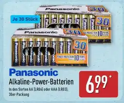 Aldi Nord PANASONIC Alkaline-Power-Batterien Angebot