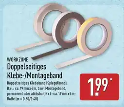 Aldi Nord Doppelseitiges Klebe-/Montageband Angebot