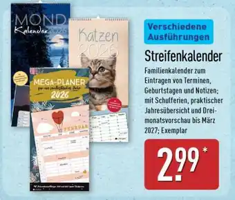 Aldi Nord Streifenkalender Angebot