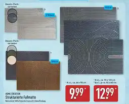 Aldi Nord HOME CREATION Strukturierte Fußmatte Angebot